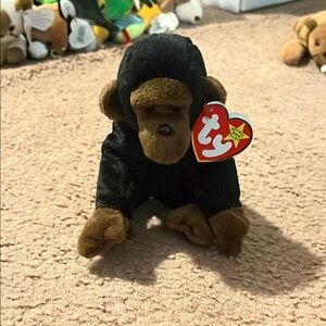 Ty Beanie Baby Monkey Plush